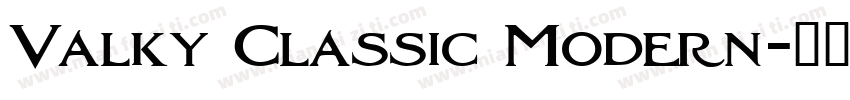 Valky Classic Modern字体转换